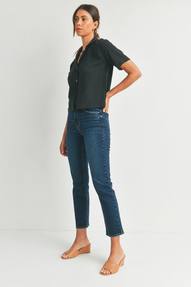 Striking Straight Leg Denim Jean