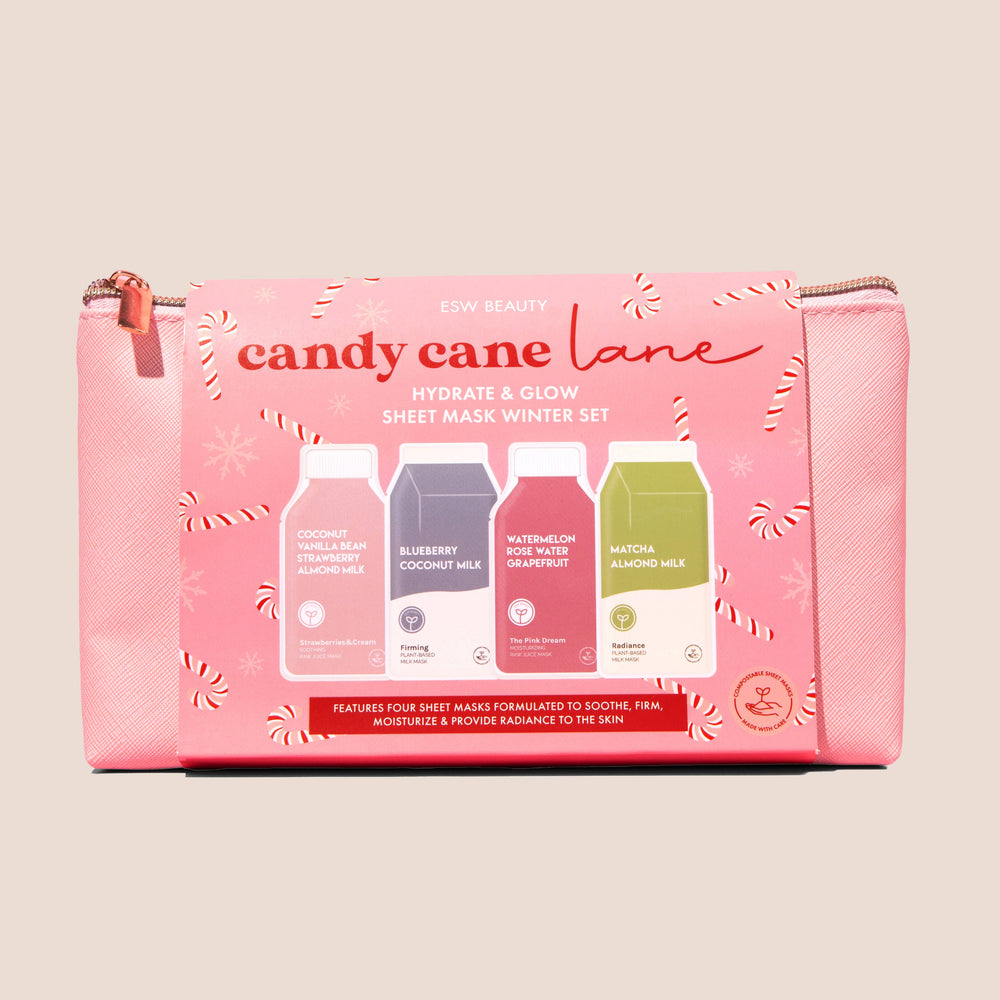 Candy Cane Lane Glowing Radiant Skin Sheet Mask Set