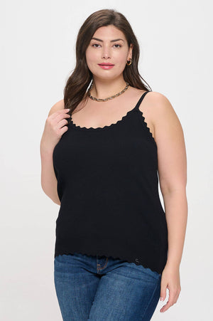 Plus Scalloped Cami