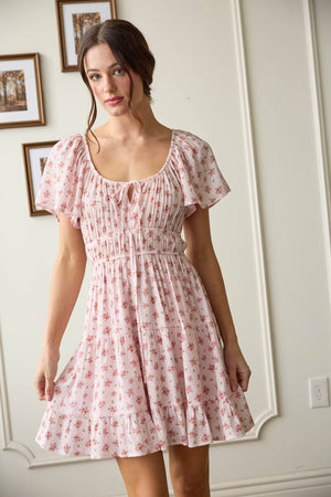 Berry Blossom Flutter Dress