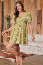 Sunny Afternoon Puff Sleeve Dress
