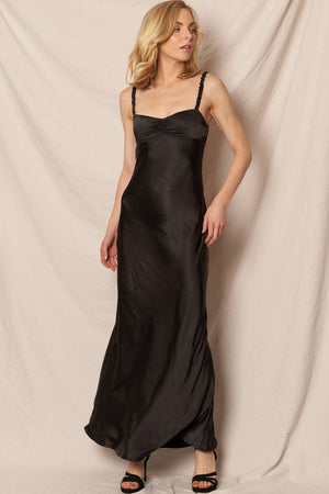 Elegant Occasion Satin Maxi Dress