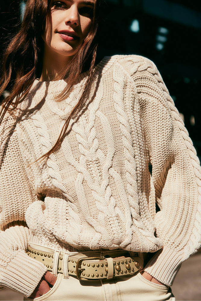 Frankie Cable Knit Sweater