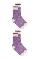 Northern Purple Boot Socks 2Pk